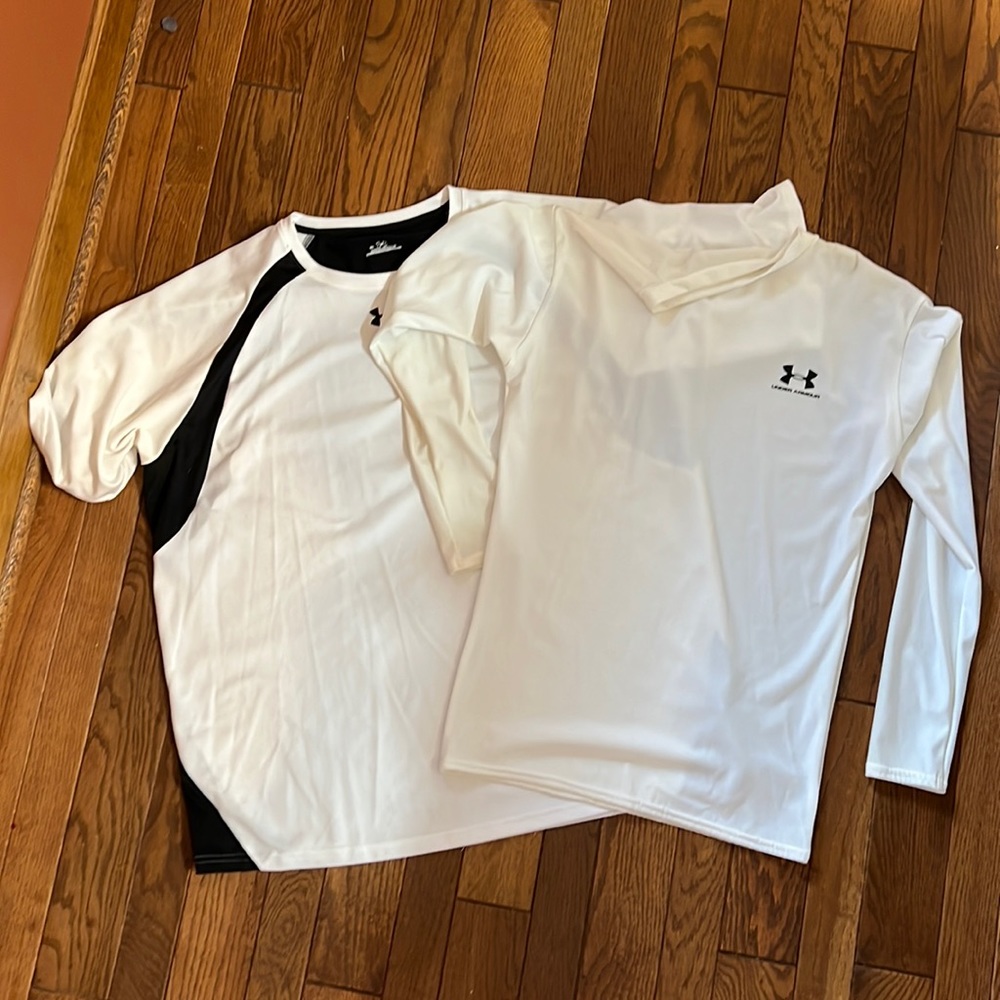 XL Under Armour work out shirt and Men's Compression Mock